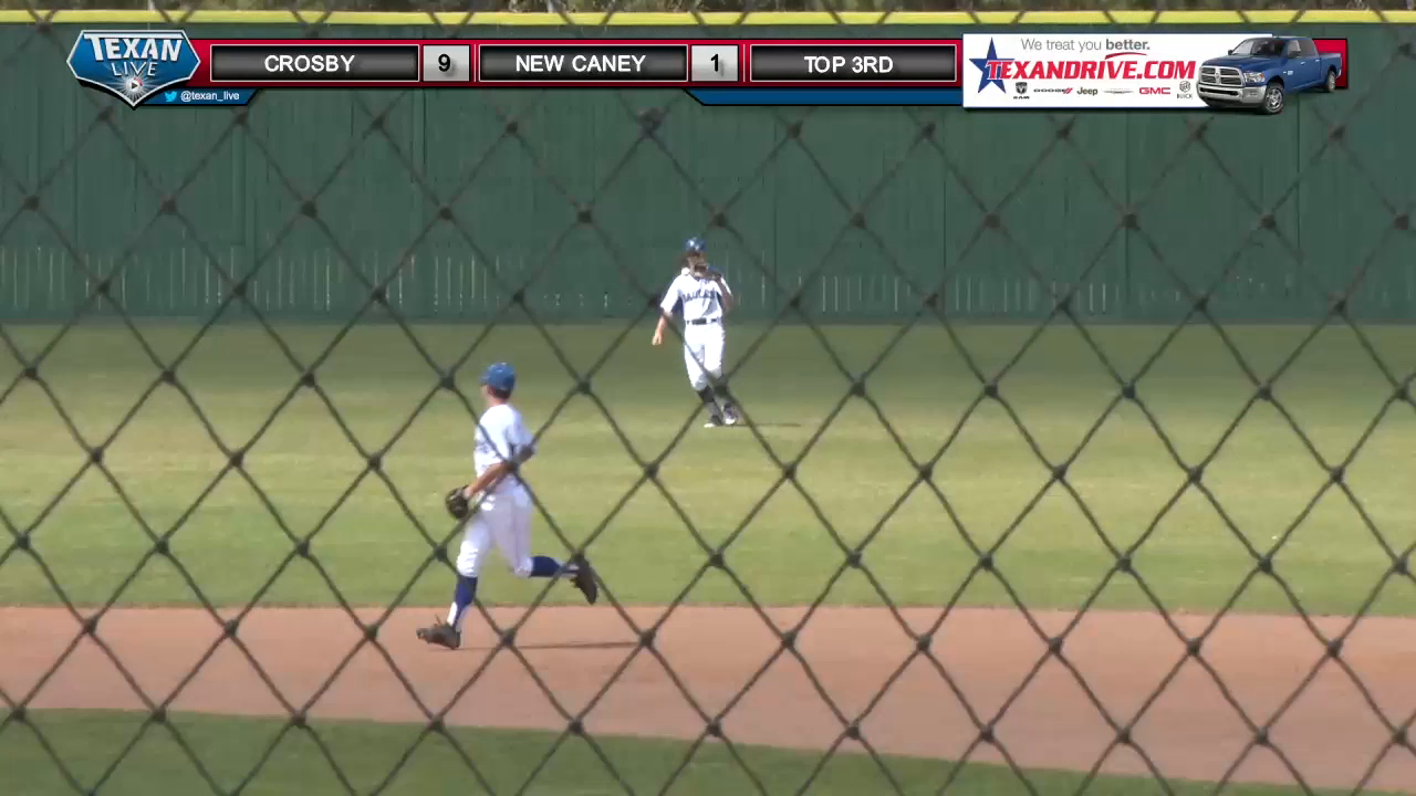 New Caney vs Crosby 3/15/2018 Baseball Highlights - Watch the full game at texanlive.com