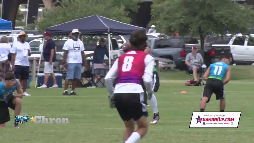 HIGHLIGHTS: 7on7 Day 1 - Eaton (Blue) vs Ridge Point (Red) - Final 39-32, Eaton with the win