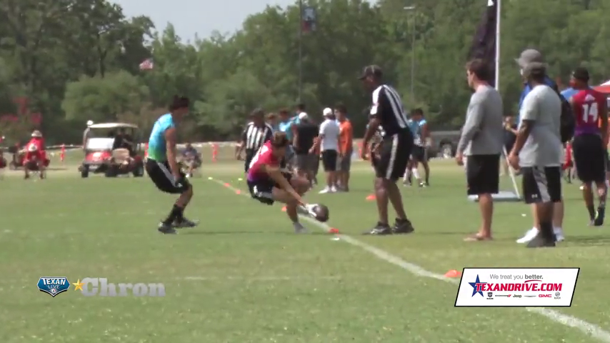 HIGHLIGHTS: 7on7 Day 1 - Lake Travis (Blue) vs Pearce (Red) - Final 35-28, Lake Travis with the win.