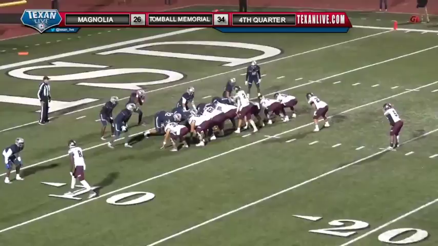 Woods takes the end around in for the Magnolia TD