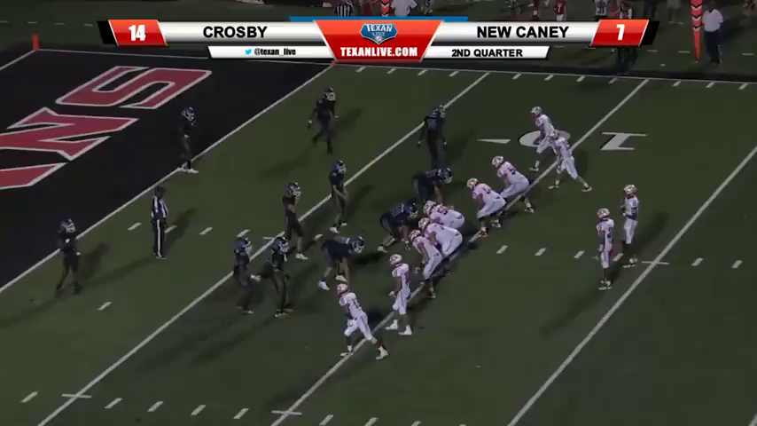 Jaiden Howard of Crosby scores 21-7 against New Caney