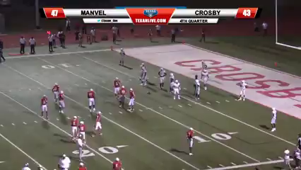 Crosby vs Manvel - With 1 second left... THIS HAPPENED!!!!- TXHSFB Football 2018