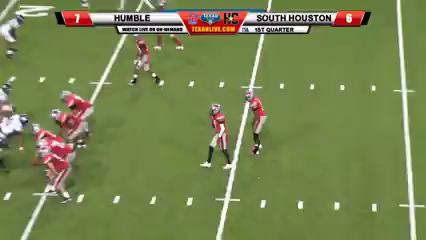South Houston's Kendyll Hubert 24-yard touchdown in the at quarter against Humble