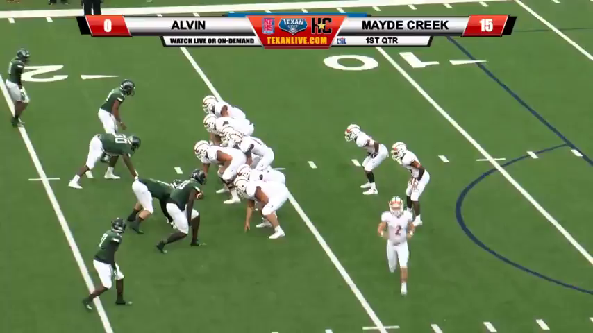 The Mayde Creek Rams at it again as they strip the ball away and come up with the TD. 22-0 over Alvin in the 1st quarter. 9/22/2018